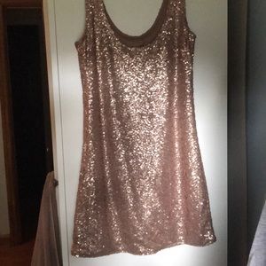 Rose Gold Sequin Dress